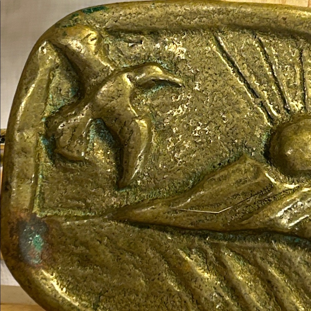 Handmade solid brass, hunting, sunrise and duck belt buckle - Picture 4 of 8